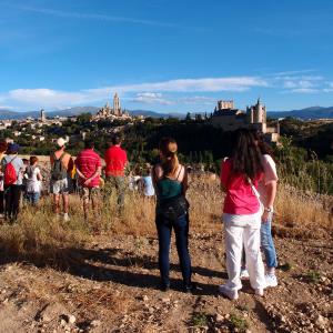 Admirando las vistas de Segovia